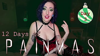 Day 3 12 days of painmas preview christmas cbt & pain play slave tasks by miss faith rae with bdsm instructions & femdom pov hd 1080p mp4