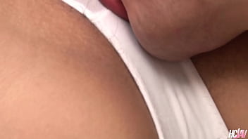 Hot asian slut kei stuffs her mouth and pussy with two cocks