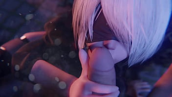 2b y su cara con semen