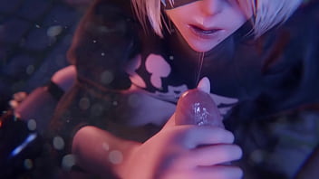 2b y su cara con semen