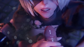 2b y su cara con semen