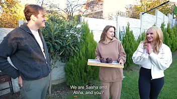 Hot girls verlonis and poshspicy joined the party and seduced the guys for foursome sex