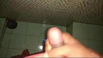 Wet squirt of a thick cum