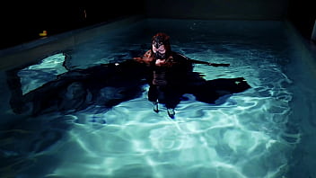 Gothic underwater shooting in swimmimg pool arya grander