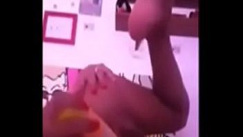 Dark teen toys with that ass