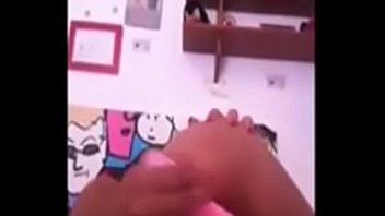 Dark teen toys with that ass