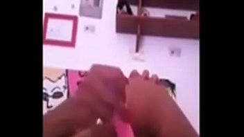 Dark teen toys with that ass