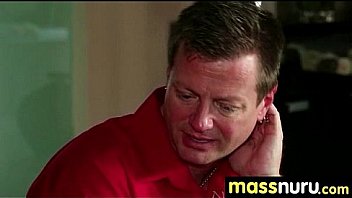 Nuru massage ends with a hot shower fuck 17