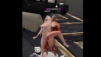 La puta de jessica es follada por amigos musculoso