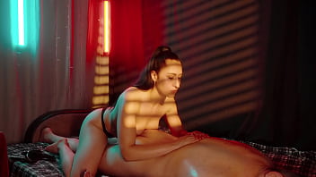 Happy ending massage in underground salon long haired masseuse jerked me off