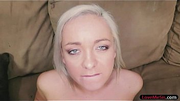 Sexy blonde teen stepsis cleo vixen sucks and pounded