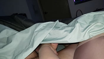 My girl stroking my cock