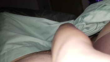 My girl stroking my cock