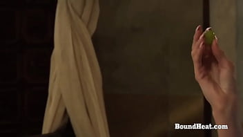 Sexy curvy big boobs lesbian slave moaning from mistresses hands Sexy curvy big boobs lesbian slave moaning from mistresses hands