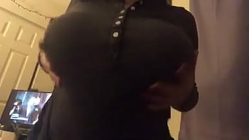 Mexican teen shows off her big beautiful boobs and rubs them