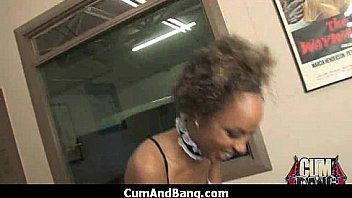 Black girl sucks many white cocks in redneck group 1