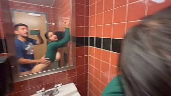 Grocery store bathroom fuck risky sex with busty hailey rose Grocery store bathroom fuck risky sex with busty hailey rose