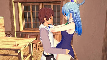 Aqua wants proof that kazuma isn't just some neet Aqua wants proof that kazuma isn't just some neet