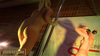 Spanish Blonde Pornstars And Guys From The Public thumbnail