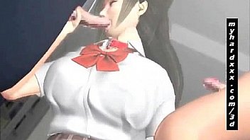 Hot 3d hentai gives titjob