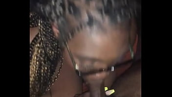 Thick whore swallows dick whole