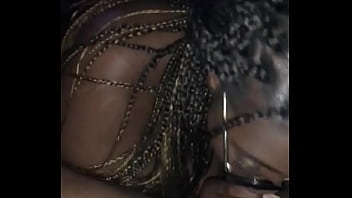 Thick whore swallows dick whole