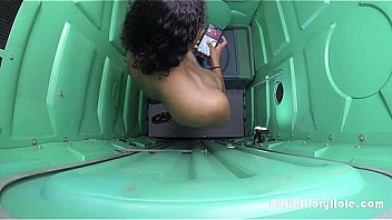 Porta potty gloryhole black girl swallows