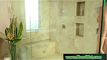 Soapy sensual massage sex for horny client 15