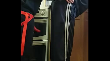 Ass to mouth dildo insertion