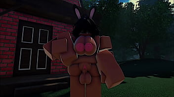 Roblox bunny girl loves hopping on cock