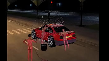 Wash the car nude on imvu