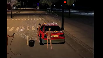 Wash the car nude on imvu