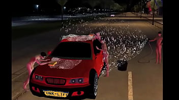 Wash the car nude on imvu