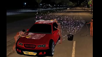 Wash the car nude on imvu