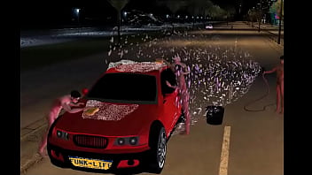 Wash the car nude on imvu