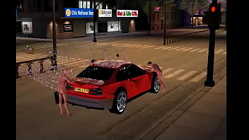 Wash the car nude on imvu