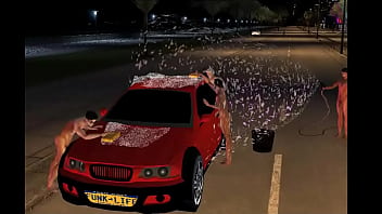Wash the car nude on imvu