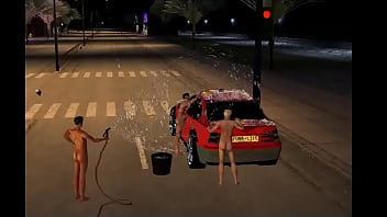 Wash the car nude on imvu