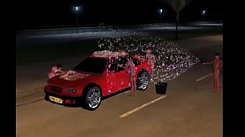 Wash the car nude on imvu