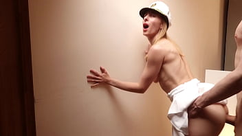 Anal sex with a beautiful milf on a cruise ship deep anal sex