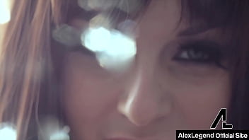 Australian brunette kiara edwards takes alex legend's cock & sperm