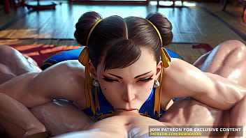 Chun li blowjob fullnelson fuck