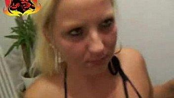 Blond german girl gets