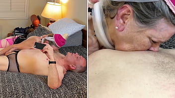 Old mature i dream of jeannie cosplay and magical blowjob