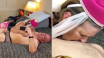 Old mature i dream of jeannie cosplay and magical blowjob