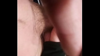 Sucking and gagging on my dick