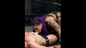 Gettin face fucked my giant cocks and ai dick