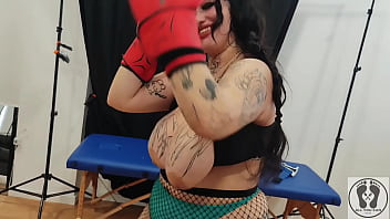 Personal training chubby girl unexpected glove fetish bj cumshot