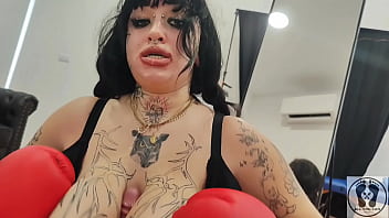 Personal training chubby girl unexpected glove fetish bj cumshot