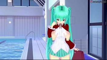 Hatsune miku bikini footjob and blowjob 1 vocaloid full & pov on sheer & fantasyking3